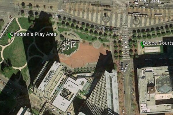 Aerial Map of Embarcadero Plaza