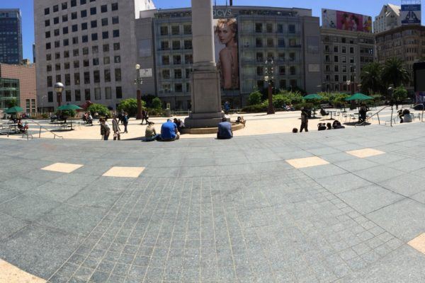 View from mid section elevated area facing Geary Street