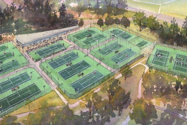 Aerial Tennis Center rendering