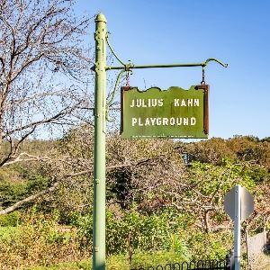 Julius Kahn Playground sign