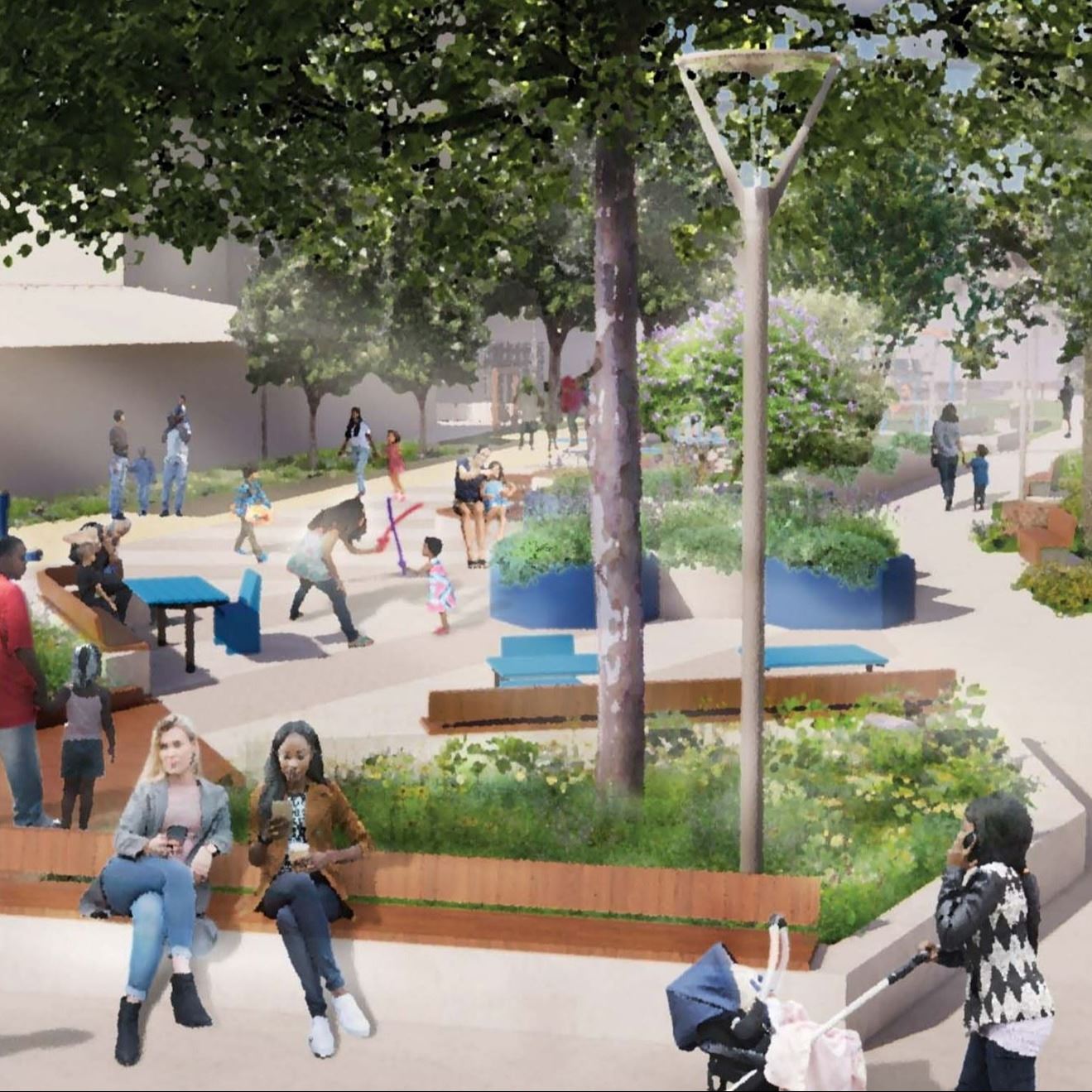 Buchanan Mall Rendering of future view from Golden Gate Avenue