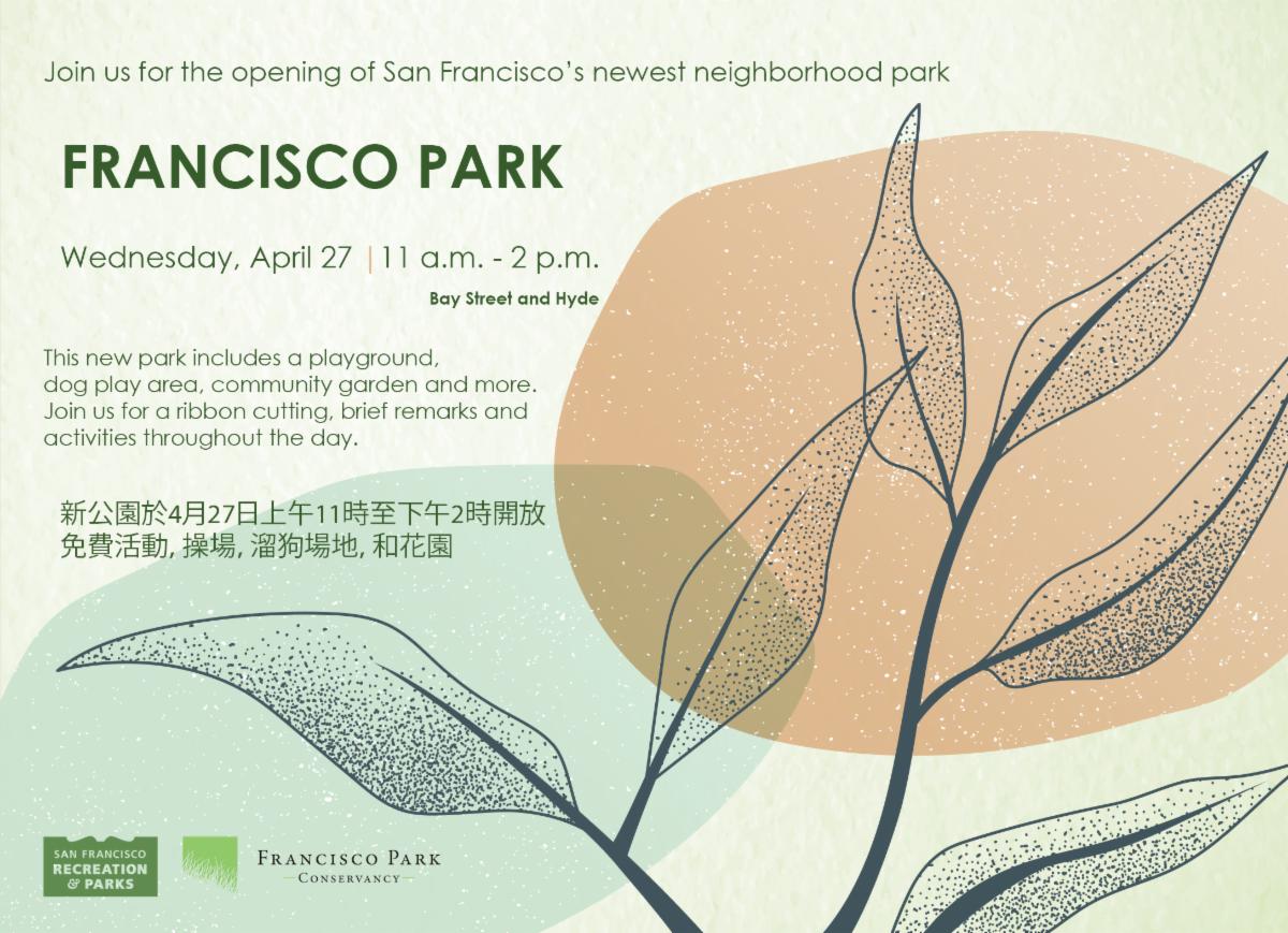 April 27 - Grand Opening of Francisco Park (1)