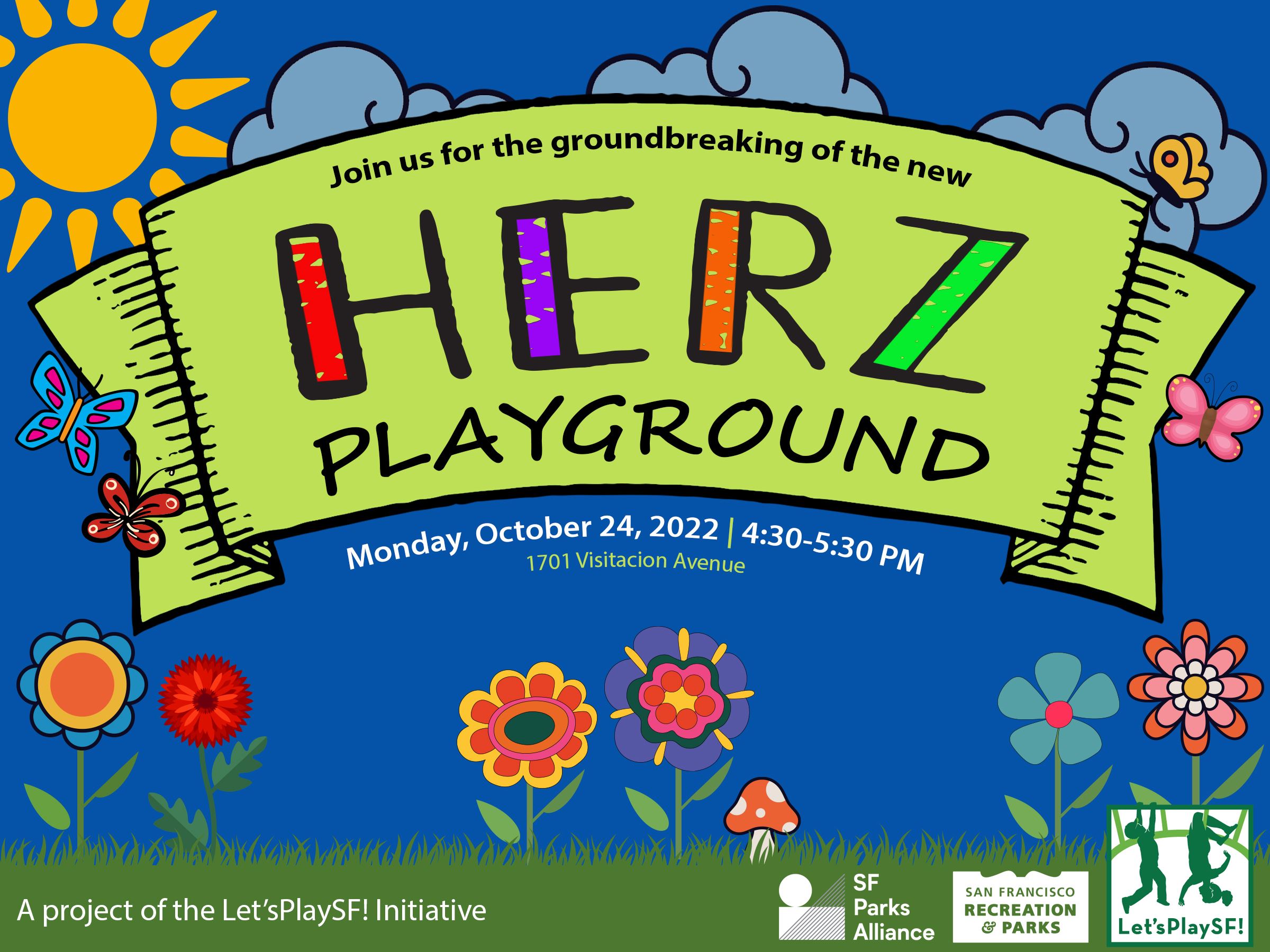 herz playground groundbreaking October event announcement