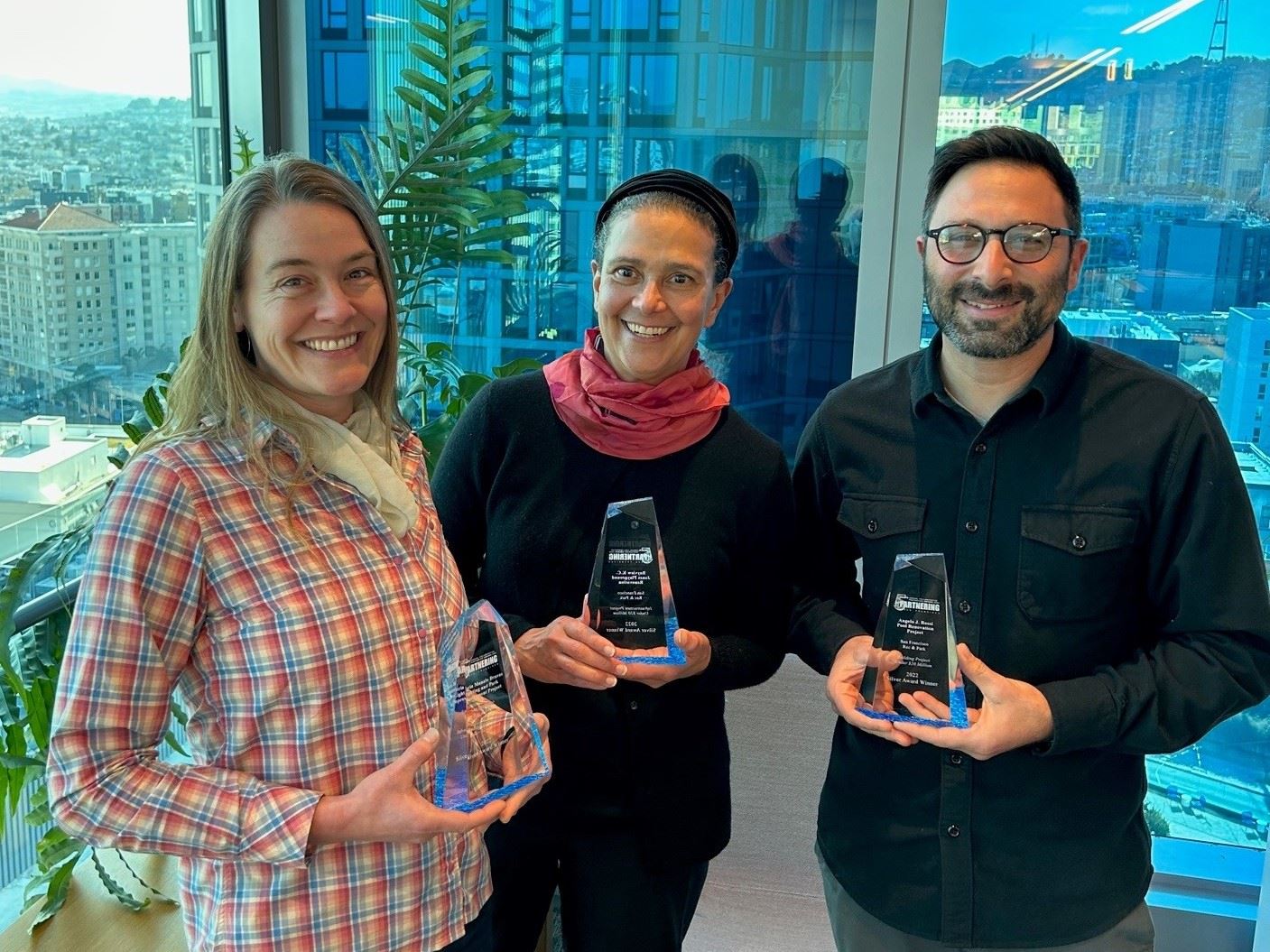 Photo of award recipients from RPD Capital and Planning