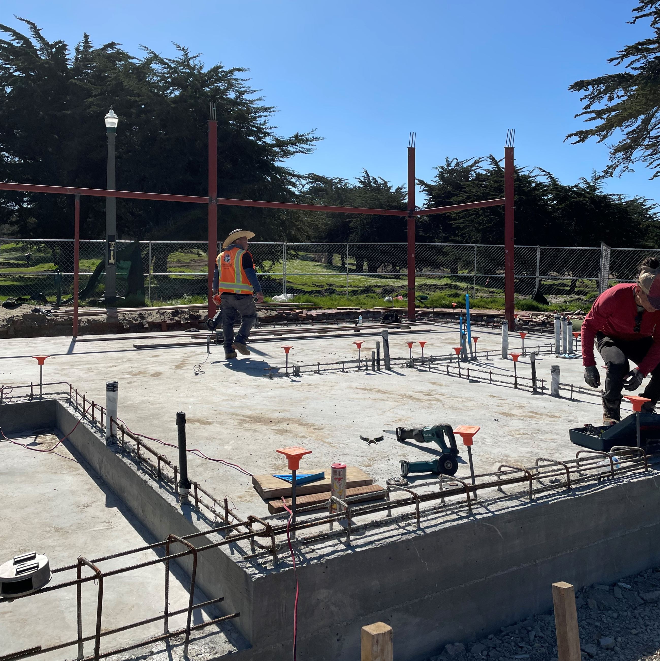Golden Gate Park Golf Club House in construction 1