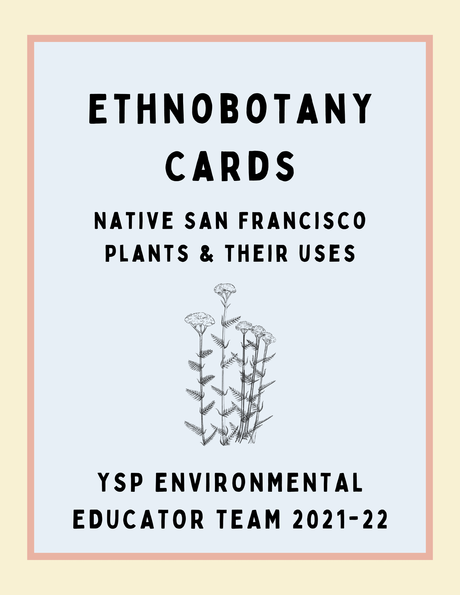 Ethnobotany card guide with yarrow on the front cover Opens in new window