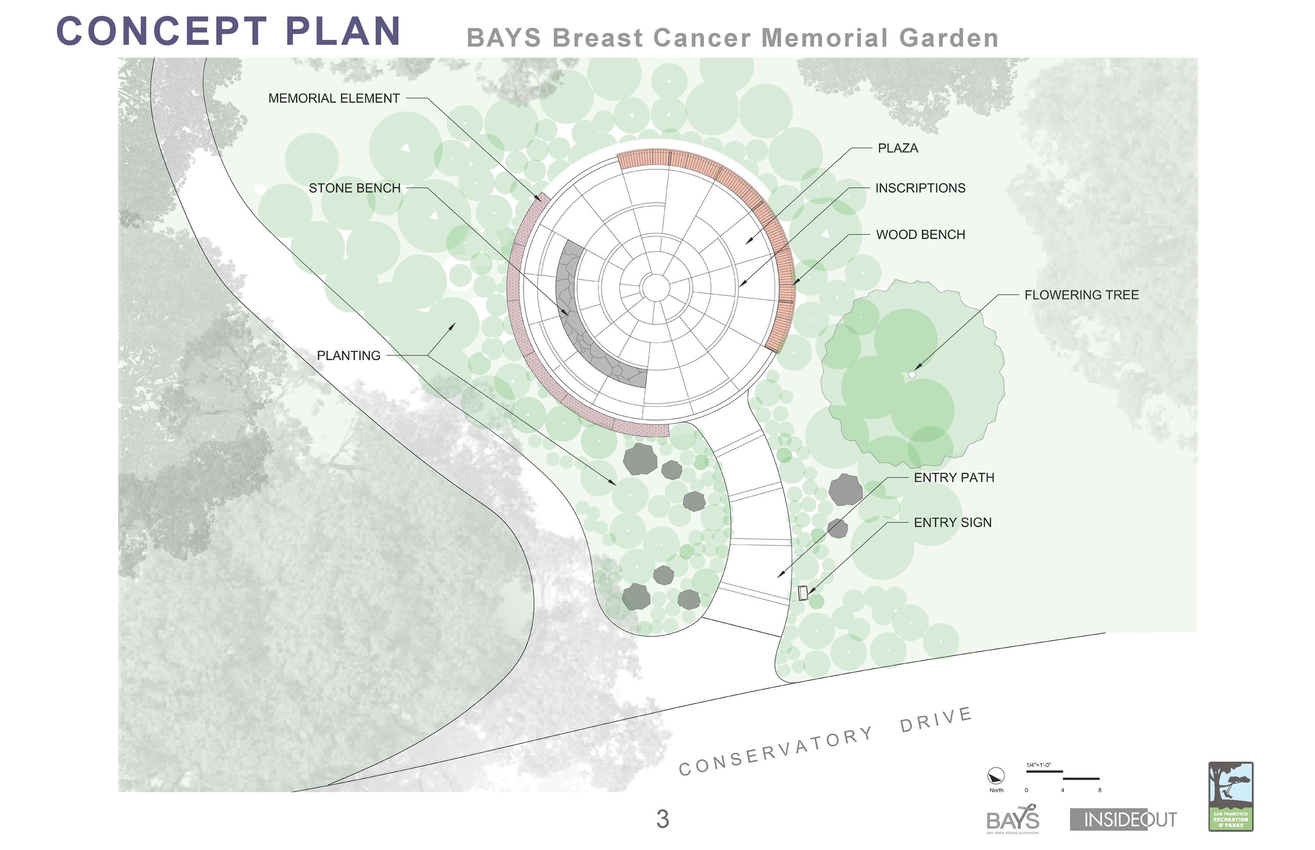 BAYS Memorial Garden Concept Plan for 3.24.23