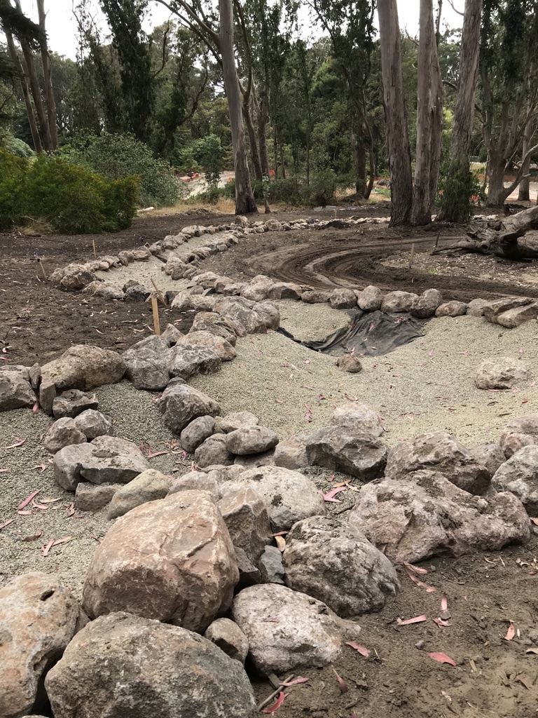 GGP-Middle Lake construction July (1) - cascade looking west and downhill