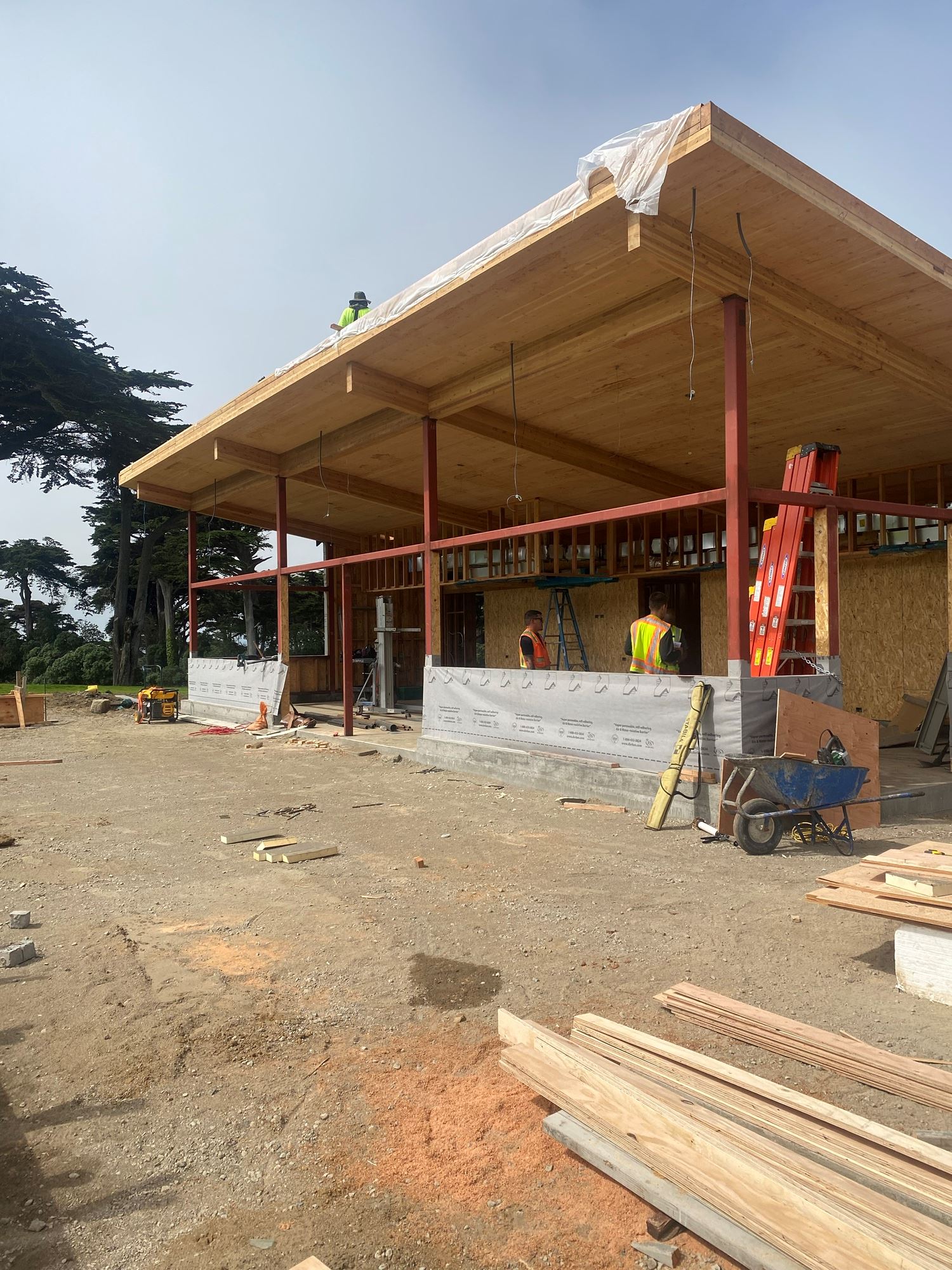 Golden Gate Park - Golf Course Clubhouse construction - August Clubhouse