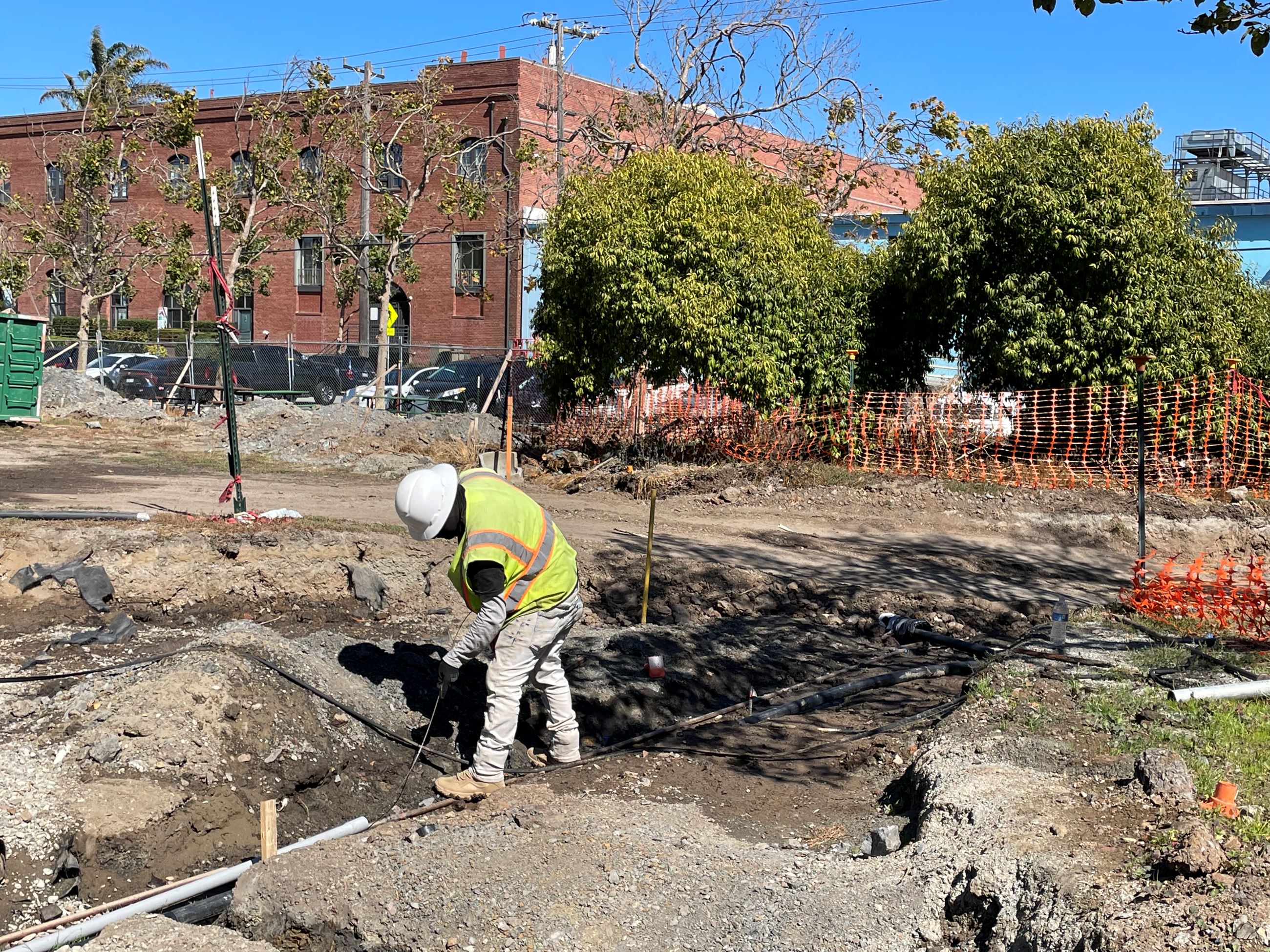 Construction Sept 2023 Installing Tracing Wire