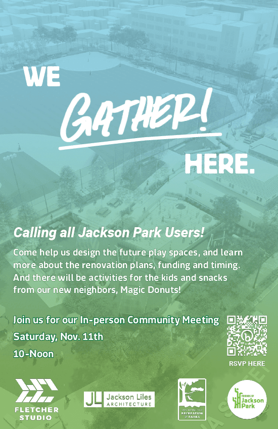 Jackson Playground meeting announcement for November 11