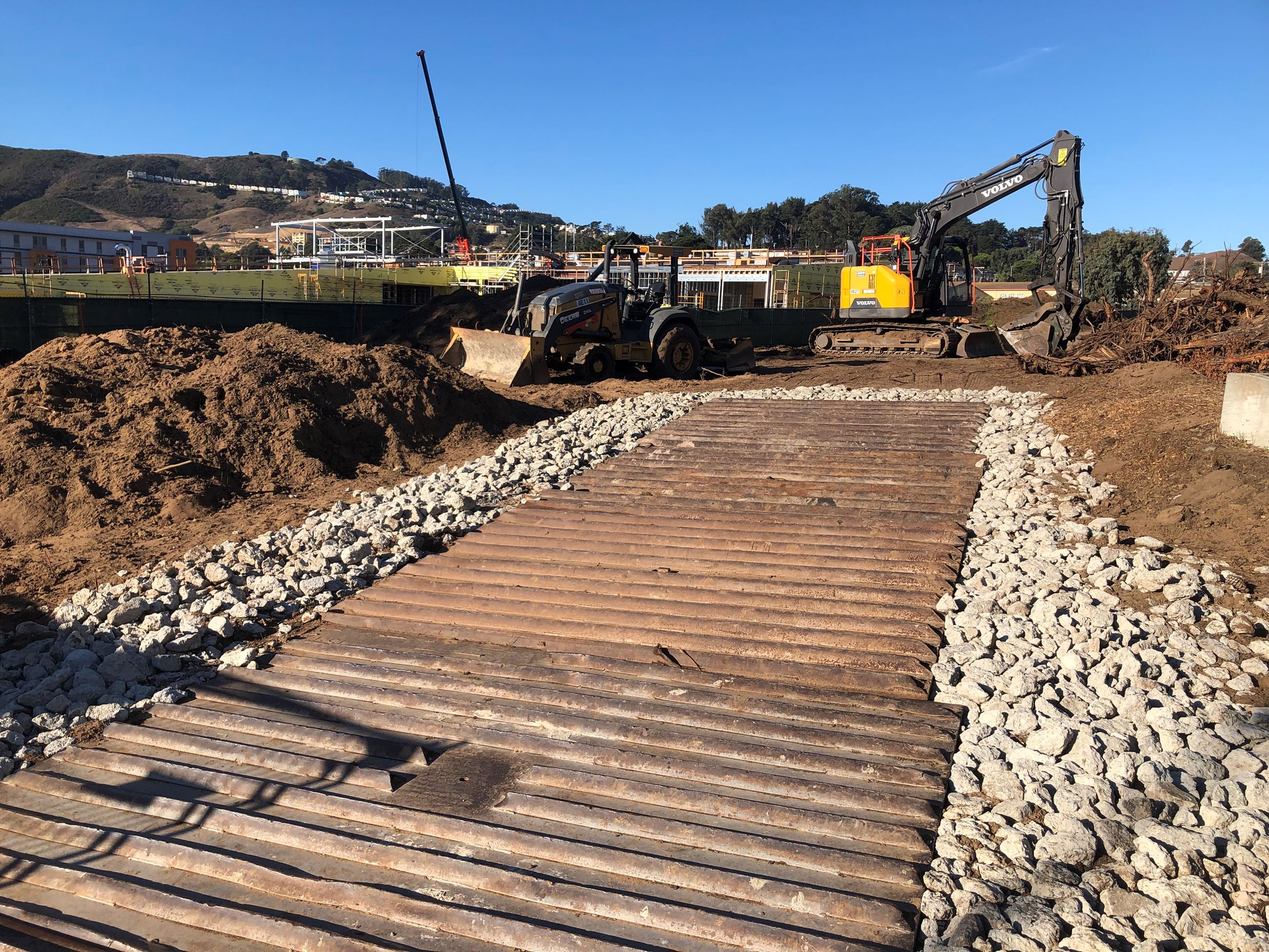 Herz Rec - constrution site October 2023 ramp entrance