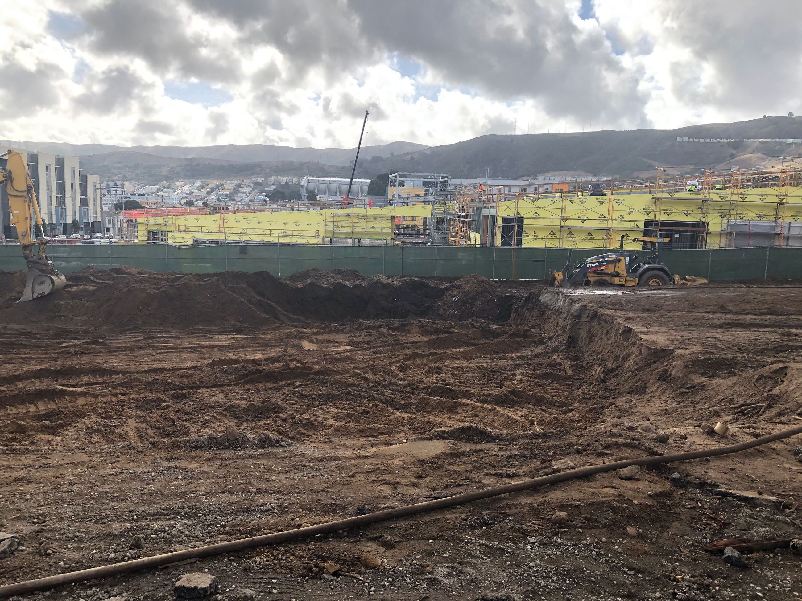 Herz Rec - constrution site October 2023 looking south