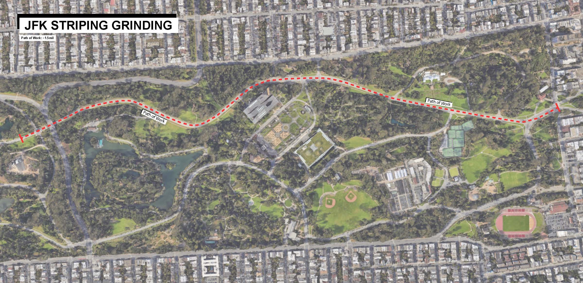 JFK Stripe Grinding Removal - Photo Overview