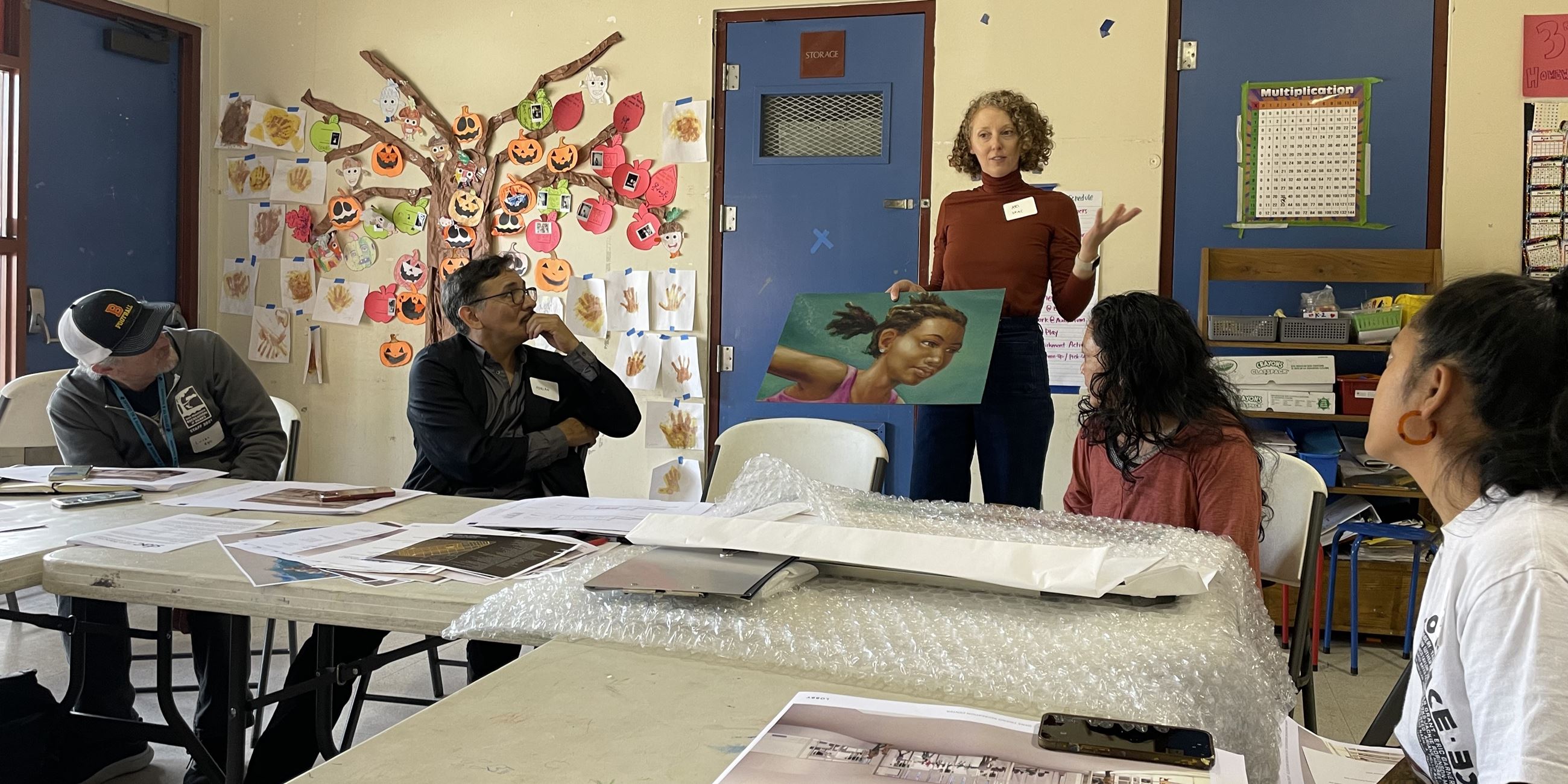Gene Friend art meeting featuring RPD, SF Arts Commission, United Playaz and Bayanihan Equity Center