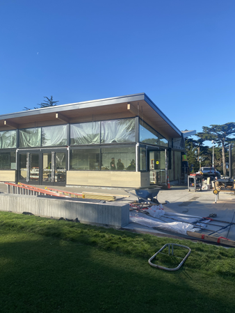 Golden Gate Park Golf Course Clubhouse construction January 2024 - Exterior 1
