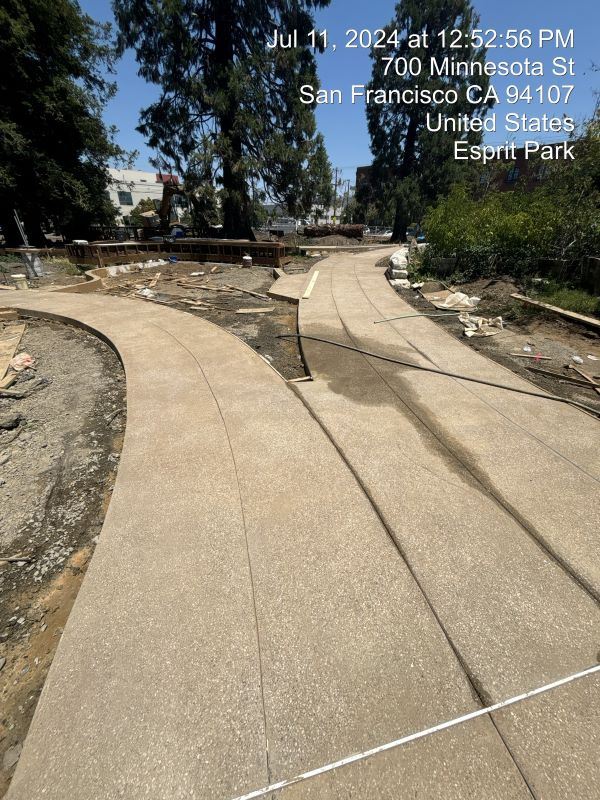 concrete pathway installation
