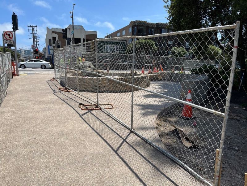 New path from the park to Lincoln