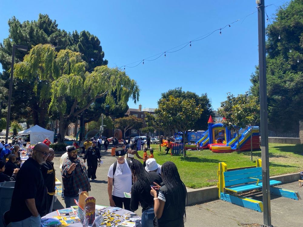 People enjoying events at Buchanan Street Mall August 2024