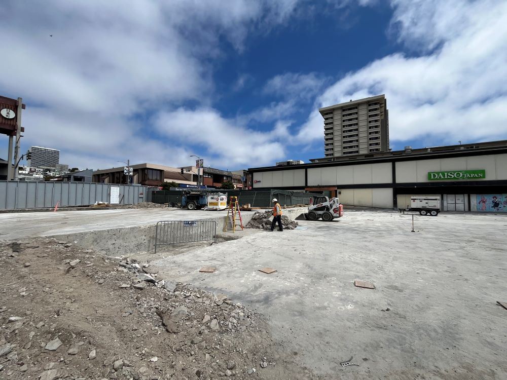 East Mall concrete work