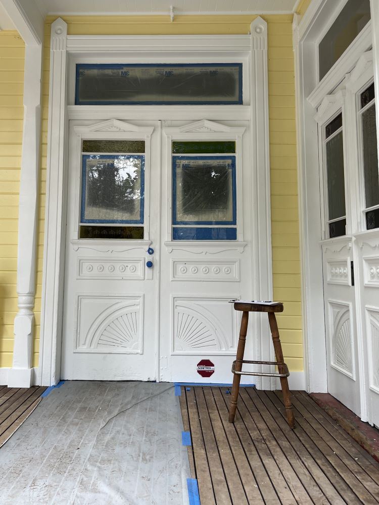 Trocadero construction September 2024 - Porch 01