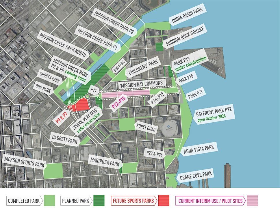 Mission Bay Parks map