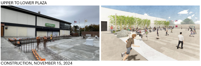 JPP - Upper to Lower Plaza - November 2024 - Construction and Render v.3