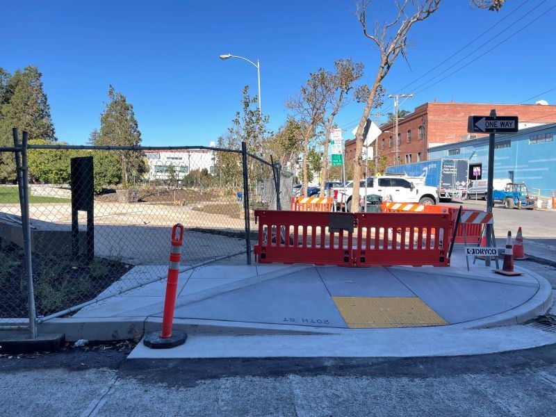Repaired and replaced curb ramps