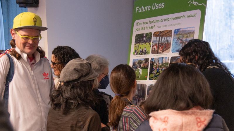 Large gathering of participants at a community meeting