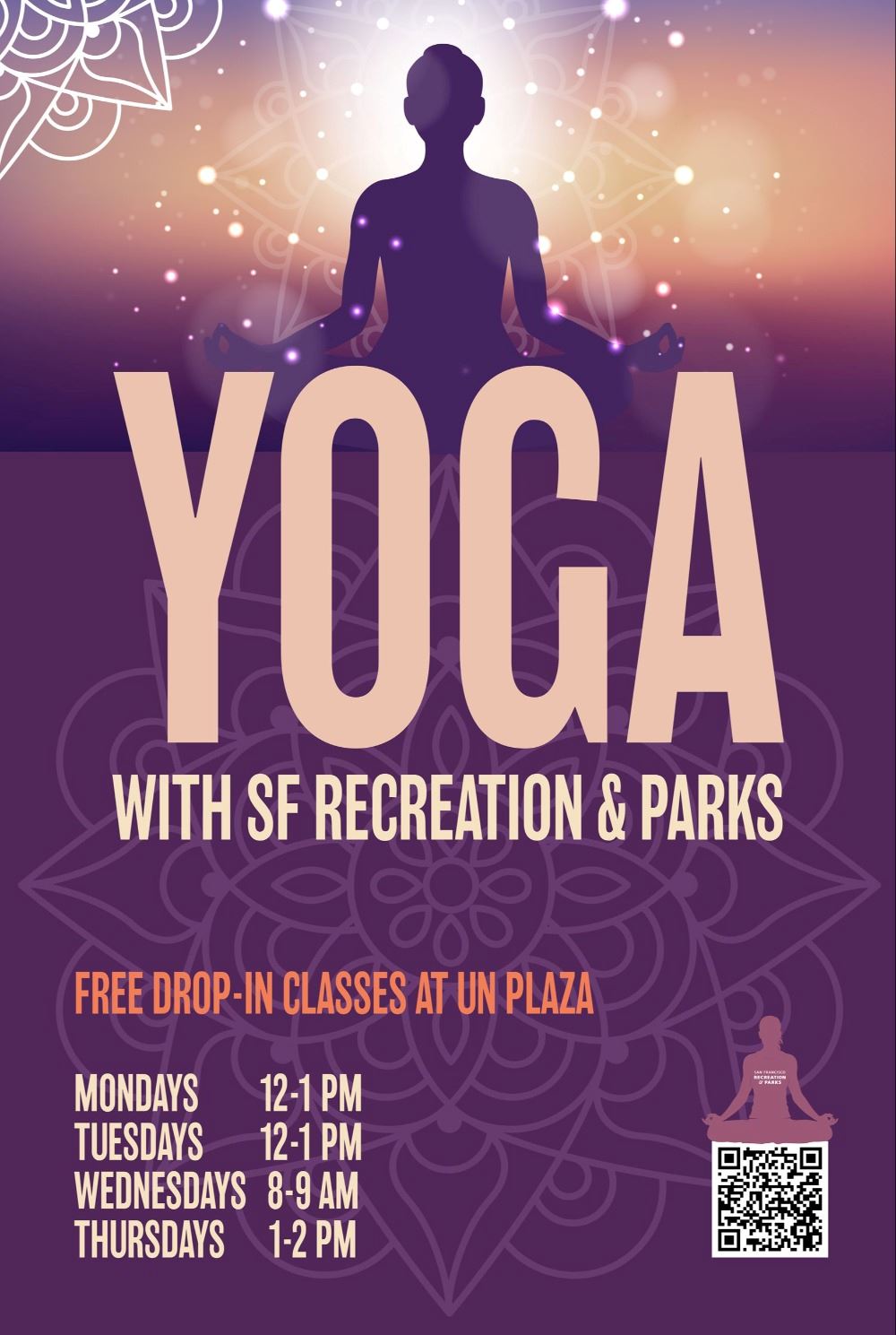 RPD Yoga Classes at UN Plaza 24x36 w bleeds
