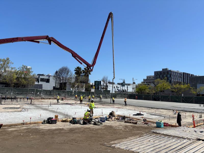 Gene Friend construction April 2025 - Slab Concrete Pour_4.21.25