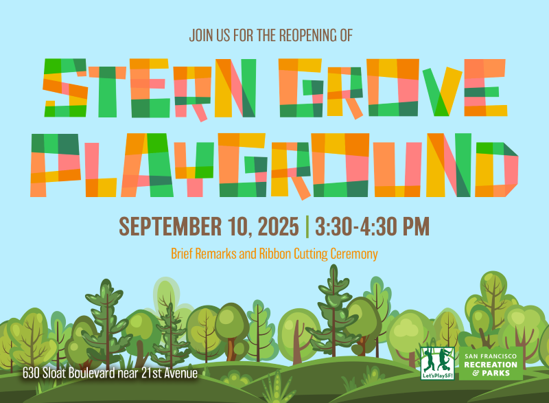 Stern Grove Playground reopening September 2025