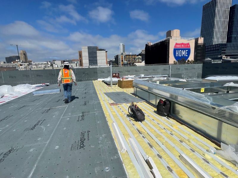 Gene Friend Rec Center August 2025 - High Roof in Progress 8.26.25