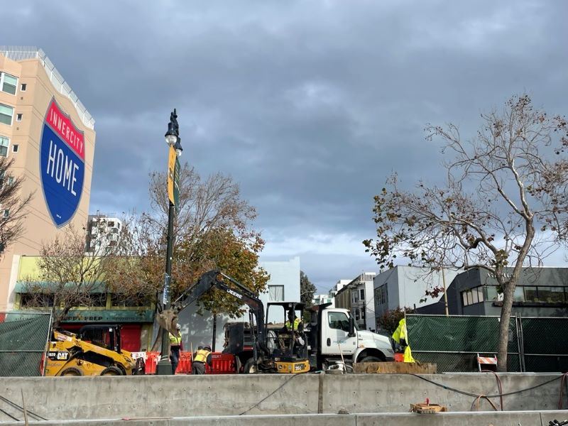 Gene Friend construction December 2025 - Electrical Trenching Work_6th Street