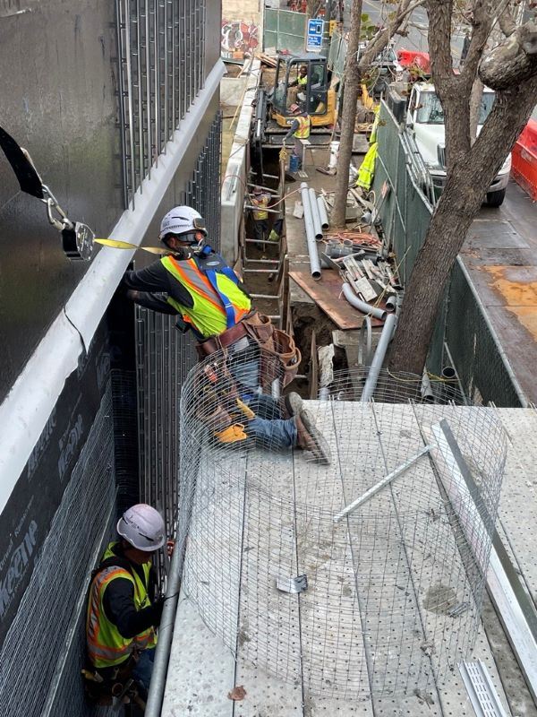 Gene Friend construction December 2025 -Plaster Prep with Electrical Trenching in the Background_6th