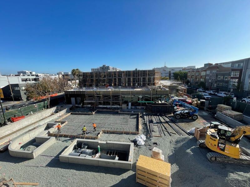 Gene Friend construction December 2025 -View from Atop Adjacent Building_Mid-December 2025