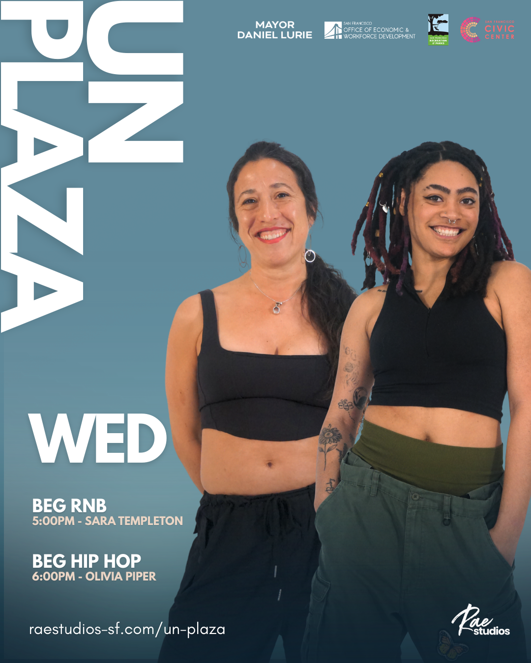 Rae Studios Free Fitness Classes 2026 Wednesday