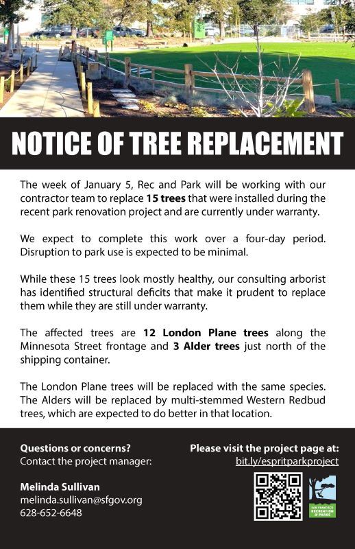 20251229 Esprit tree replacement notice