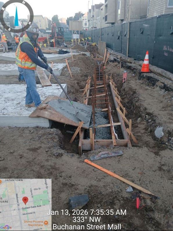 Buchanan construction January 2026 - 20260113_073535_P4 east_concrete at seat wall